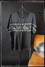 Load image into Gallery viewer, A poncho style satin top with embroidery
