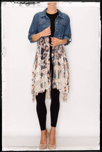 Load image into Gallery viewer, Denim & Lace long Jacket