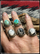 Load image into Gallery viewer, Robinson Martinez single stone rings. al five on a hand
