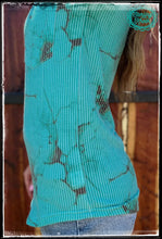 Load image into Gallery viewer, Turquoise Slab Waffle Top