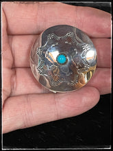 Load image into Gallery viewer, Wesley Whitman sterling silver and turquoise pill box