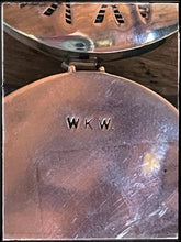 Load image into Gallery viewer, Wesley Whitman sterling silver and turquoise pill box - hallmark