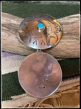 Load image into Gallery viewer, Wesley Whitman sterling silver and turquoise pill box