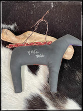 Load image into Gallery viewer, Peter Ray James hand painted fabric Spirit Horse  - Artist signature
