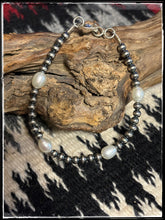 Load image into Gallery viewer, Fresh Water Pearl &amp; Sterling Pearl Bracelet
