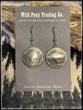 Load image into Gallery viewer, James McCabe, buffalo nickel earrings
