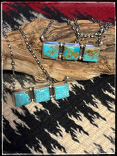 Load image into Gallery viewer, Alfred Martinez Triple Turquoise Bar Necklaces

