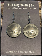 Load image into Gallery viewer, James McCabe, buffalo nickel earrings
