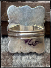 Load image into Gallery viewer, Priscilla Reeder, Navajo silversmith. Turquoise cluster ring. 
