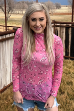 Load image into Gallery viewer, Bandana Babe Mesh Top Pink
