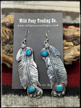 Load image into Gallery viewer, Del Arviso Feather Earrings
