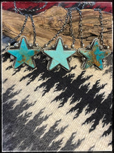 Load image into Gallery viewer, Large Turquoise Star Necklace
