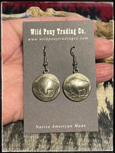 Load image into Gallery viewer, James McCabe, buffalo nickel earrings
