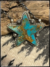 Load image into Gallery viewer, Large Turquoise Star Necklace
