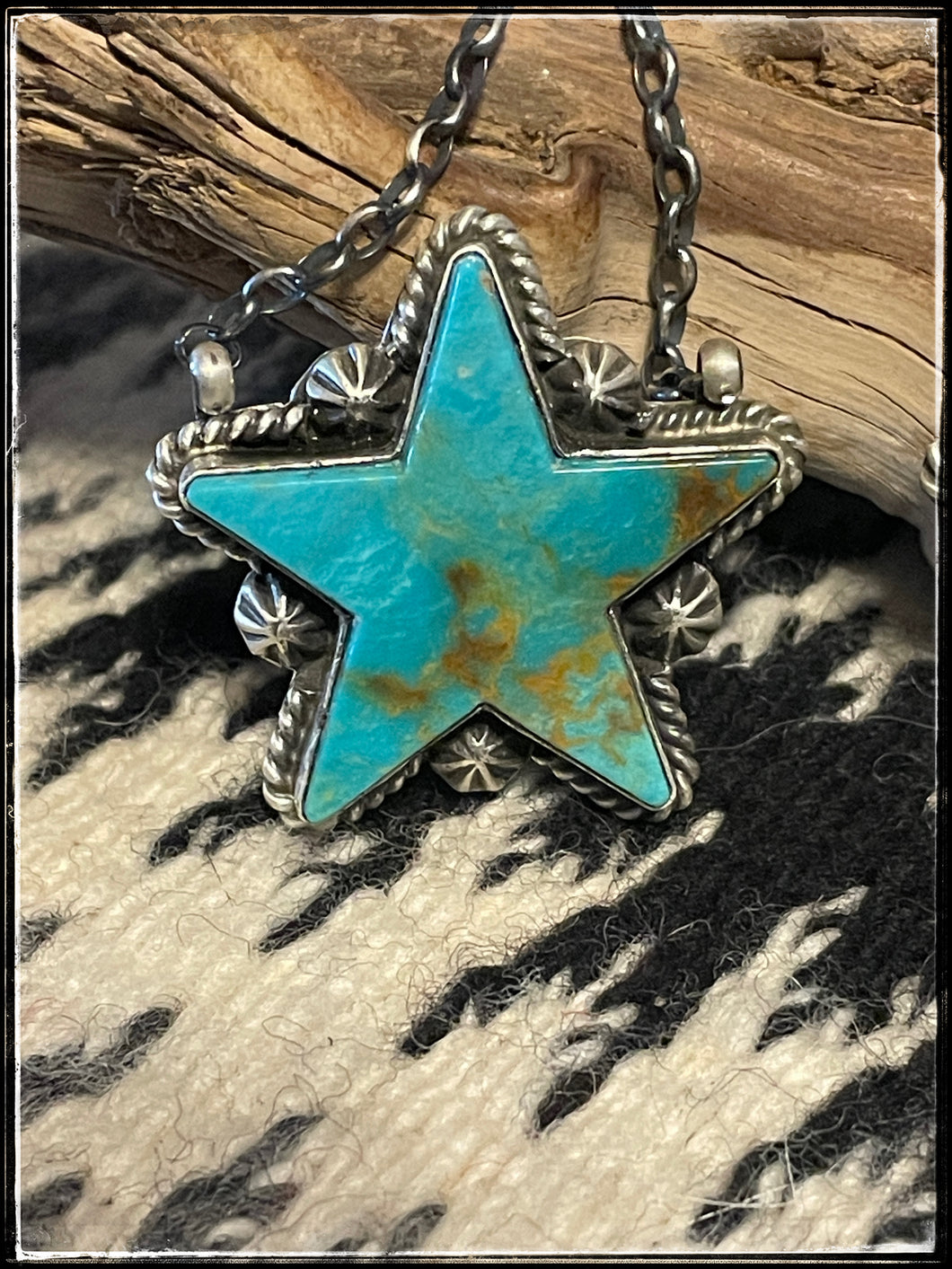 Large Turquoise Star Necklace