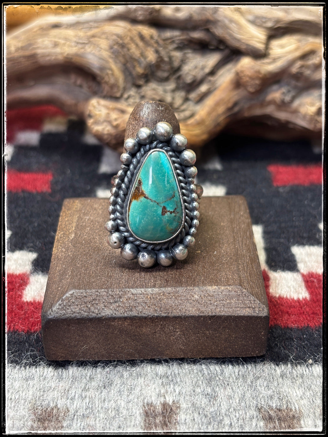 Rose Calladitto Turquoise Ring