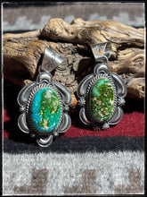 Load image into Gallery viewer, Ray Delgarito Sonoran Turquoise Pendants
