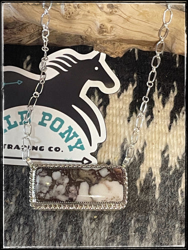 Angie Platero, Wild Horse bar necklace