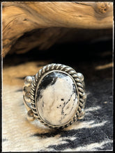 Load image into Gallery viewer, Robinson Martinez single stone rings. White Buffalo
