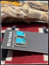 Load image into Gallery viewer, Virginia Becenti Kingman Square Stud Earrings
