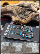 Load image into Gallery viewer, Zuni Turquoise Dangle Rectangular Earrings
