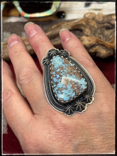 Load image into Gallery viewer, Mark Yazzie Golden Hills Nugget Ring
