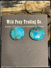 Load image into Gallery viewer, Santo Domingo artist, Joanna Garcia. Turquoise button studs.
