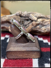 Load image into Gallery viewer, Pink shell bar ring from Navajo silversmith Priscilla Reeder. 
