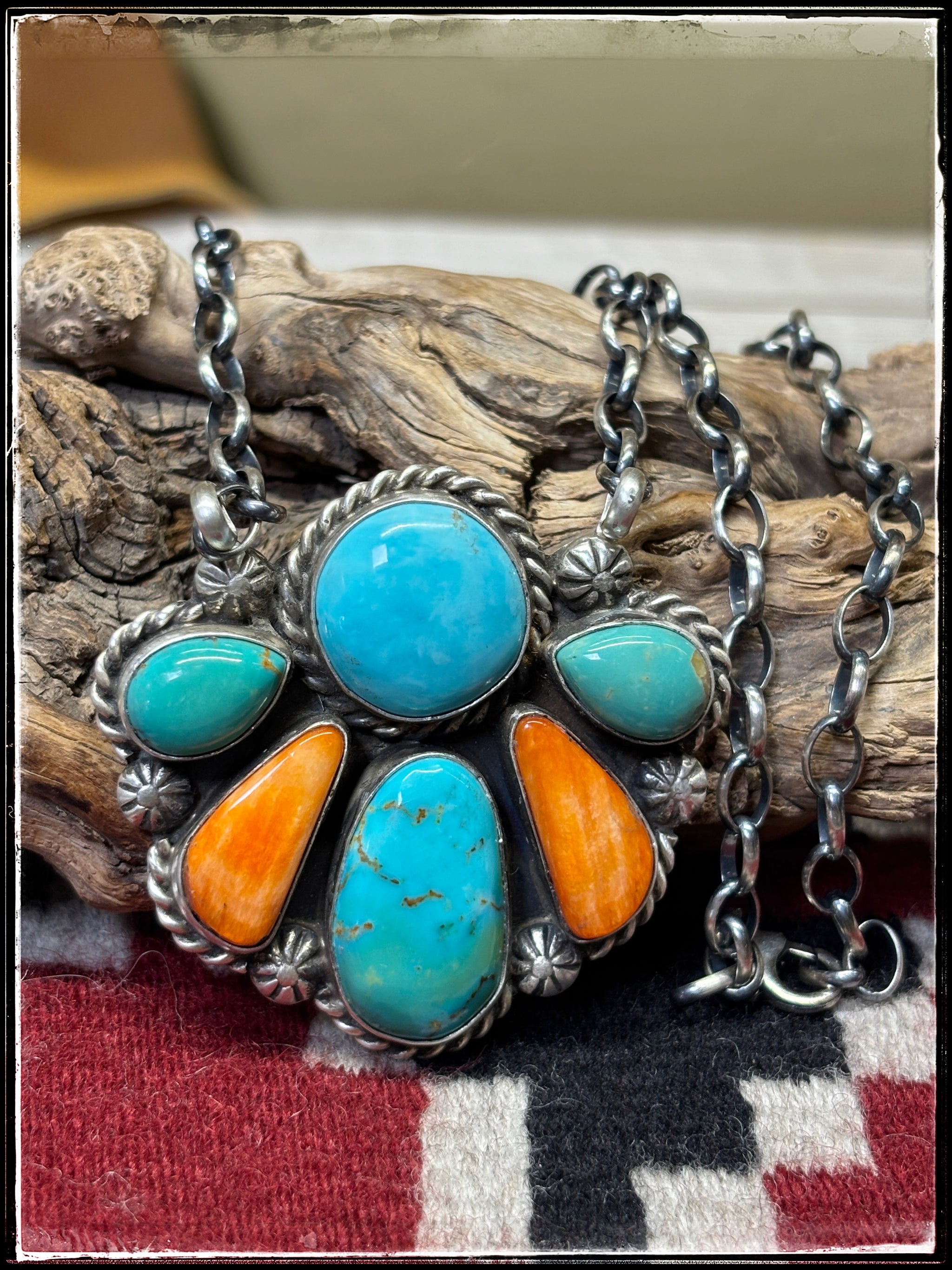 Augustine Largo Mixed Half Cluster Necklace |Wild Pony Trading Co.