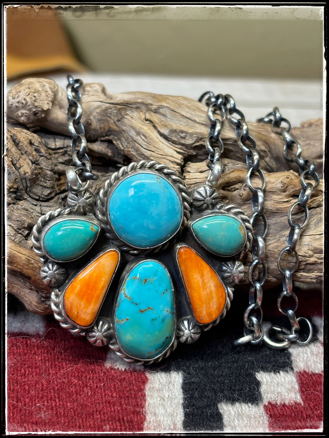 Augustine Largo Mixed Half Cluster Necklace |Wild Pony Trading Co.