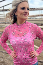 Load image into Gallery viewer, Bandana Babe Mesh Top Pink
