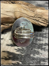 Load image into Gallery viewer, Sterling silver and Wild Horse ring with an adjustable band - hallmark
