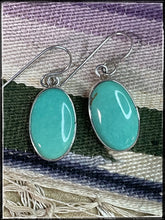 Load image into Gallery viewer, Shirley Henry sterling silver and turquoise earrings
