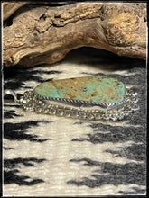 Load image into Gallery viewer, Bernice Bonnie, sterling silver and turquoise pendant
