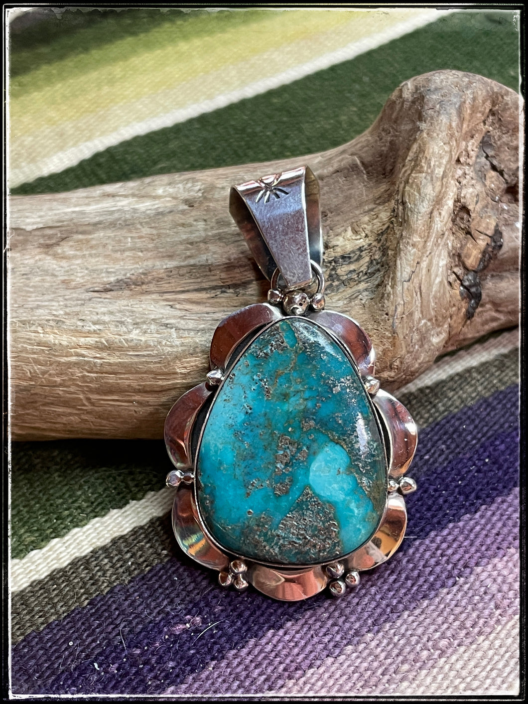 Mary Ann Spencer Carico Lake turquoise Pendant