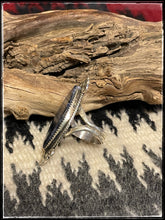 Load image into Gallery viewer, Sterling silver and Sodalite ring from Navajo silversmith Selena Warner
