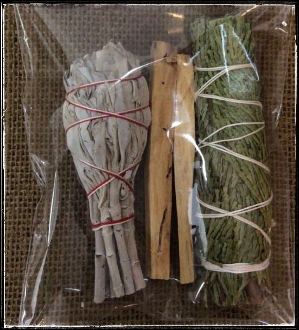 White Sage, Palo Santo, & Cedar Smudge Kit