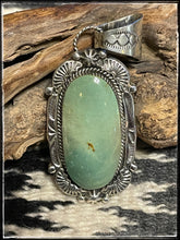 Load image into Gallery viewer, Sterling silver and turquoise pendant from Running Bear Studio
