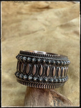 Load image into Gallery viewer, Darryl Becenti sterling silver bump out cuff
