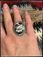 Load image into Gallery viewer, Larry Hurley (LRP) Adjustable White Buffalo Ring
