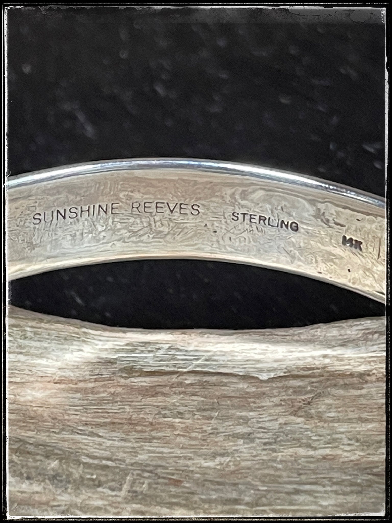 Sunshine Reeves Sterling Silver with 14K Gold Overlay Cuff