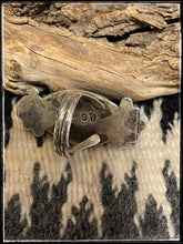 Load image into Gallery viewer, Sterling silver and Sodalite ring from Navajo silversmith Selena Warner - hallmark
