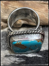Load image into Gallery viewer, Sunshine Reeves, sterling silver and turquoise ring

