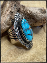 Load image into Gallery viewer, Mark Yazzie Ithaca Peak turquoise ring
