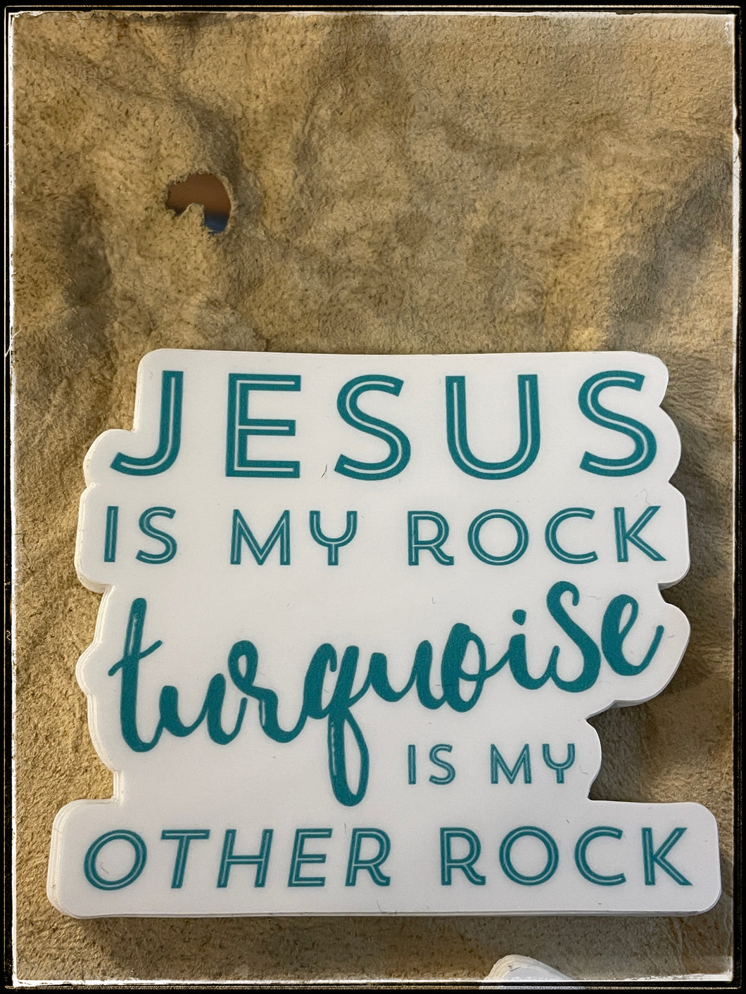 Jesus is my Rock sticker