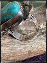 Load image into Gallery viewer, Ella Linkin Blue Gem turquoise ring - hallmark
