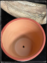 Load image into Gallery viewer, Joseph Chinana hand painted terra-cotta mini planter interior with a small drain hole
