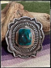 Load image into Gallery viewer, Leonard Maloney Turquoise Concho Ring
