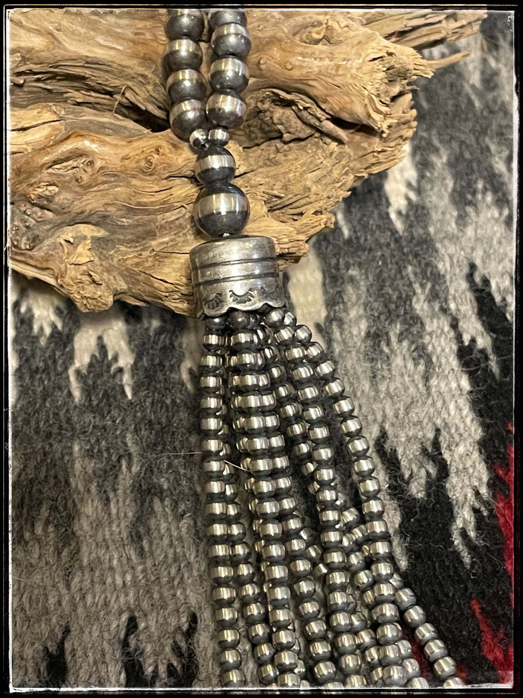 10 strand tassel Navajo pearl necklace, 36