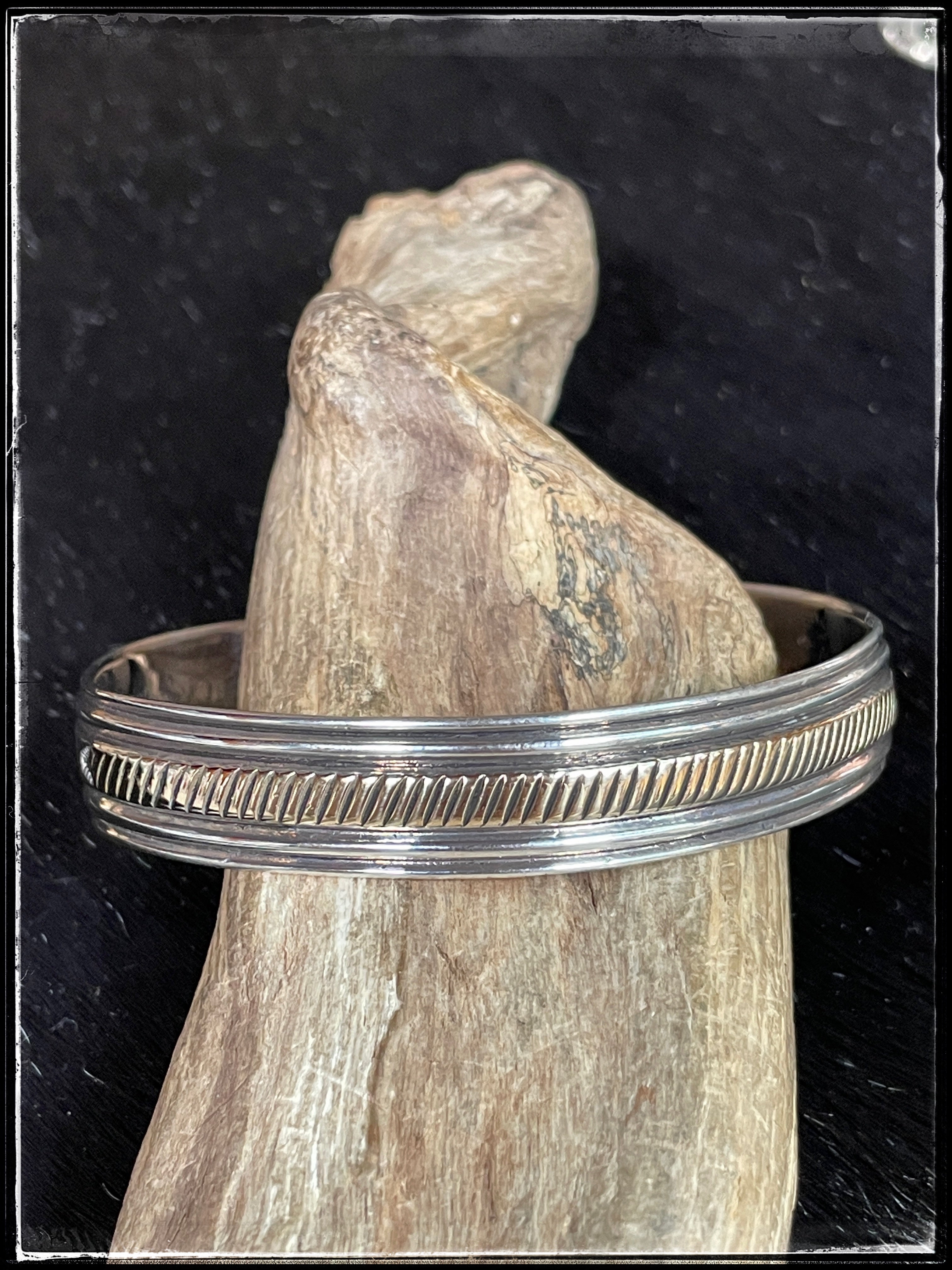 Sunshine Reeves Sterling Silver with 14K Gold Overlay Cuff